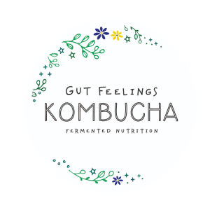 Gut Feelings kombucha logo fermented nutrition