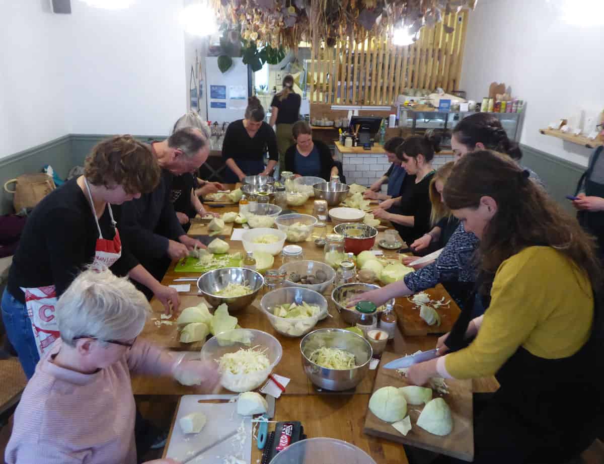 Fermentation workshop at the Velocity Cafe and Bicycle Workshop, Inverness